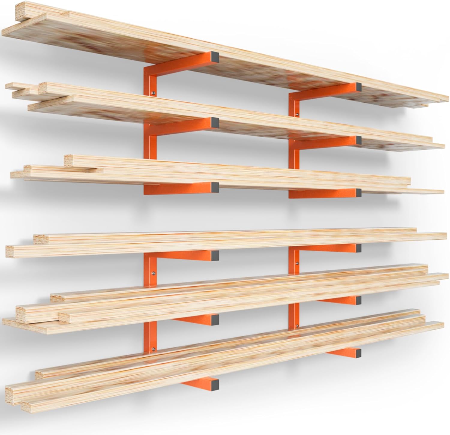 YYR Wood Organizer and Lumber Storage Rack for Heavy Duty Use