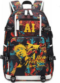 Basketball Player Iverson Multifunction Backpack Travel Daypack - Fan