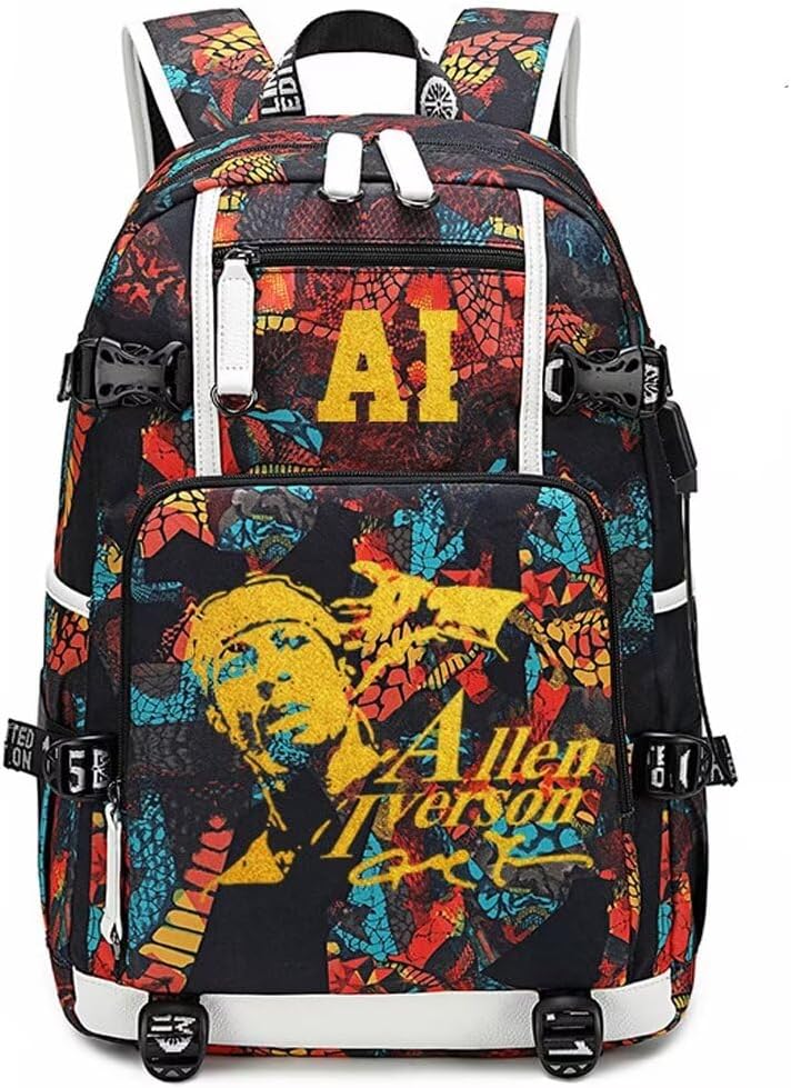 Basketball Player Iverson Multifunction Backpack for Fans