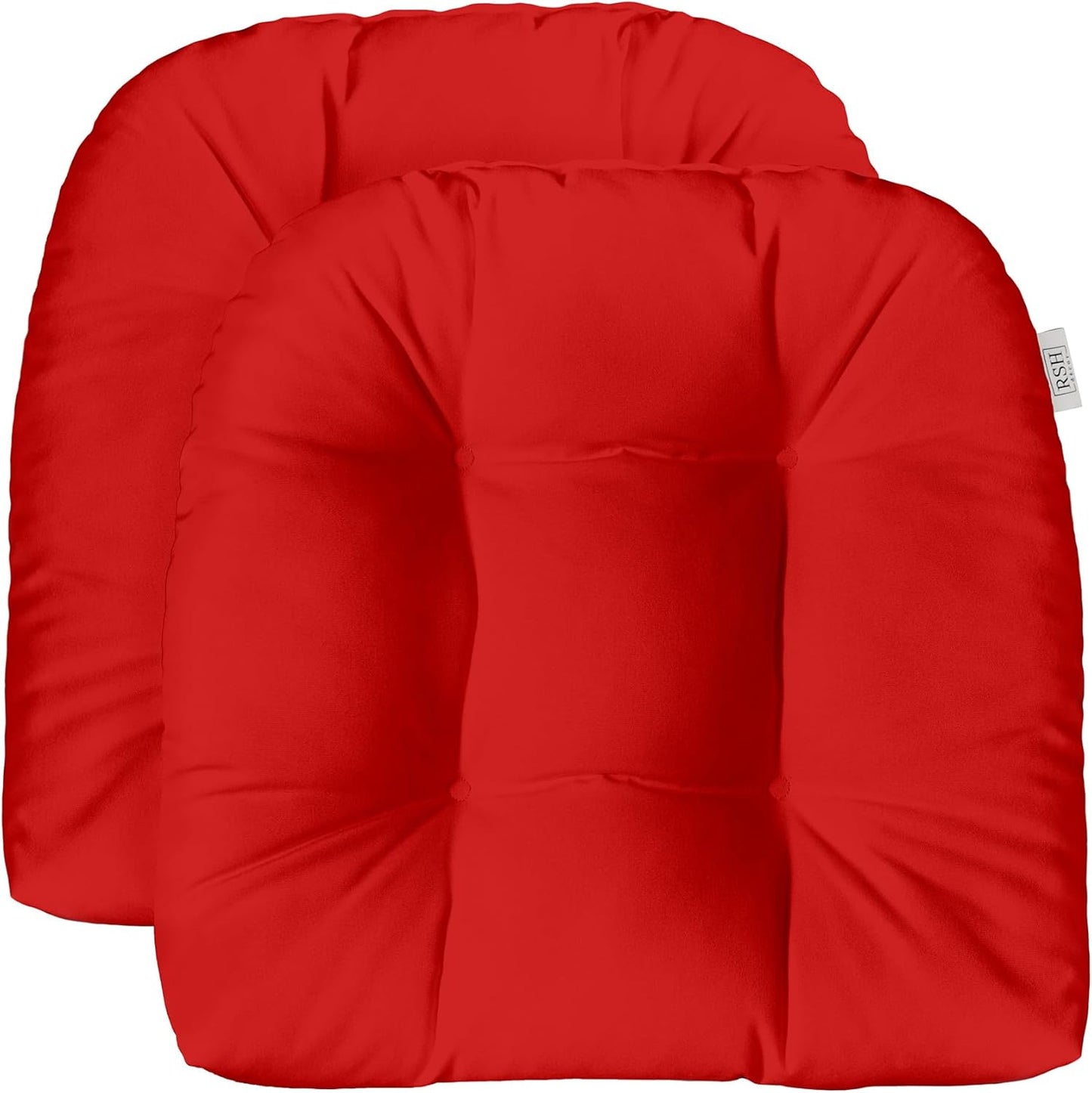 Sunbrella Tufted Wicker U-Shape Cushions Set of 2 for Outdoors
