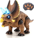 STEAM Life Remote Control Triceratops Toy - Light Up Roaring Dino