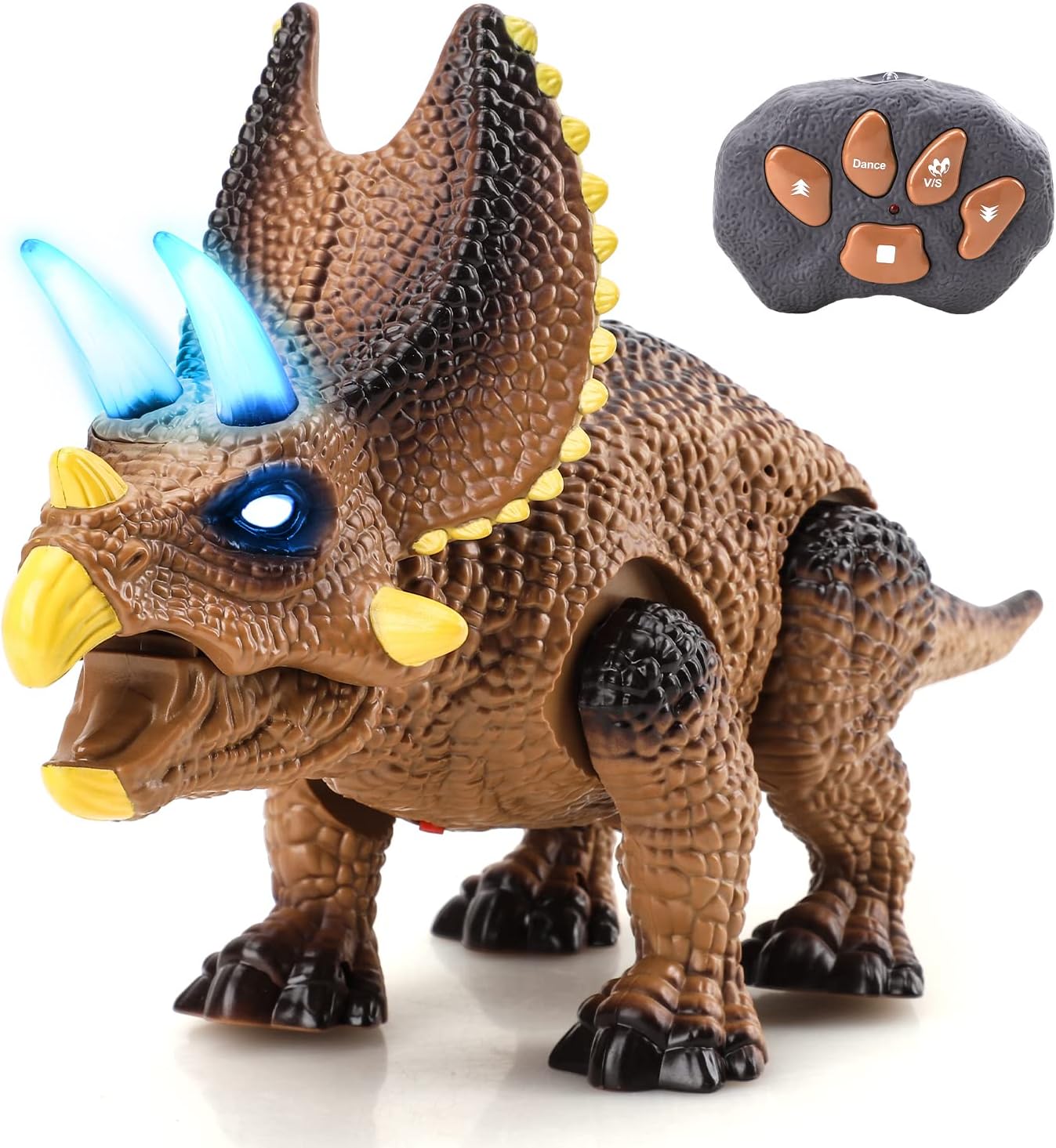 Remote Control Dinosaur Toy for Kids with Light & Roaring Sound