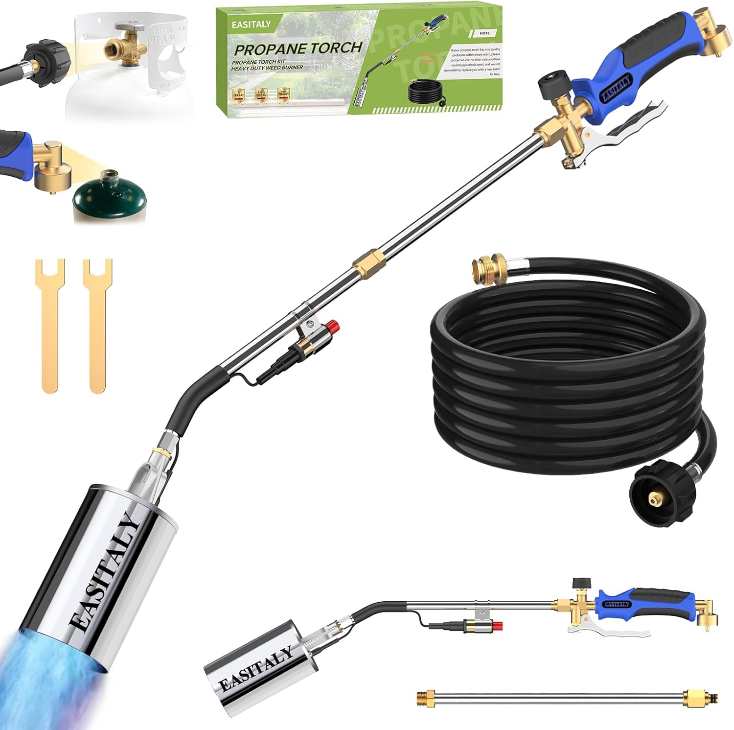 High Output Propane Torch Weed Burner Kit for Versatile Use