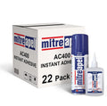 MITREAPEL Super CA Glue 22 Pack with Activator - Fast Bonding Adhesive