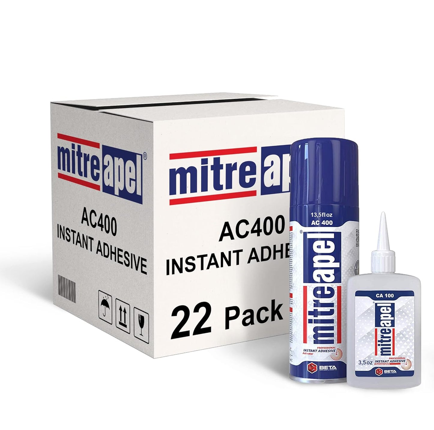 MITREAPEL Super CA Glue with Activator for Quick Bonding