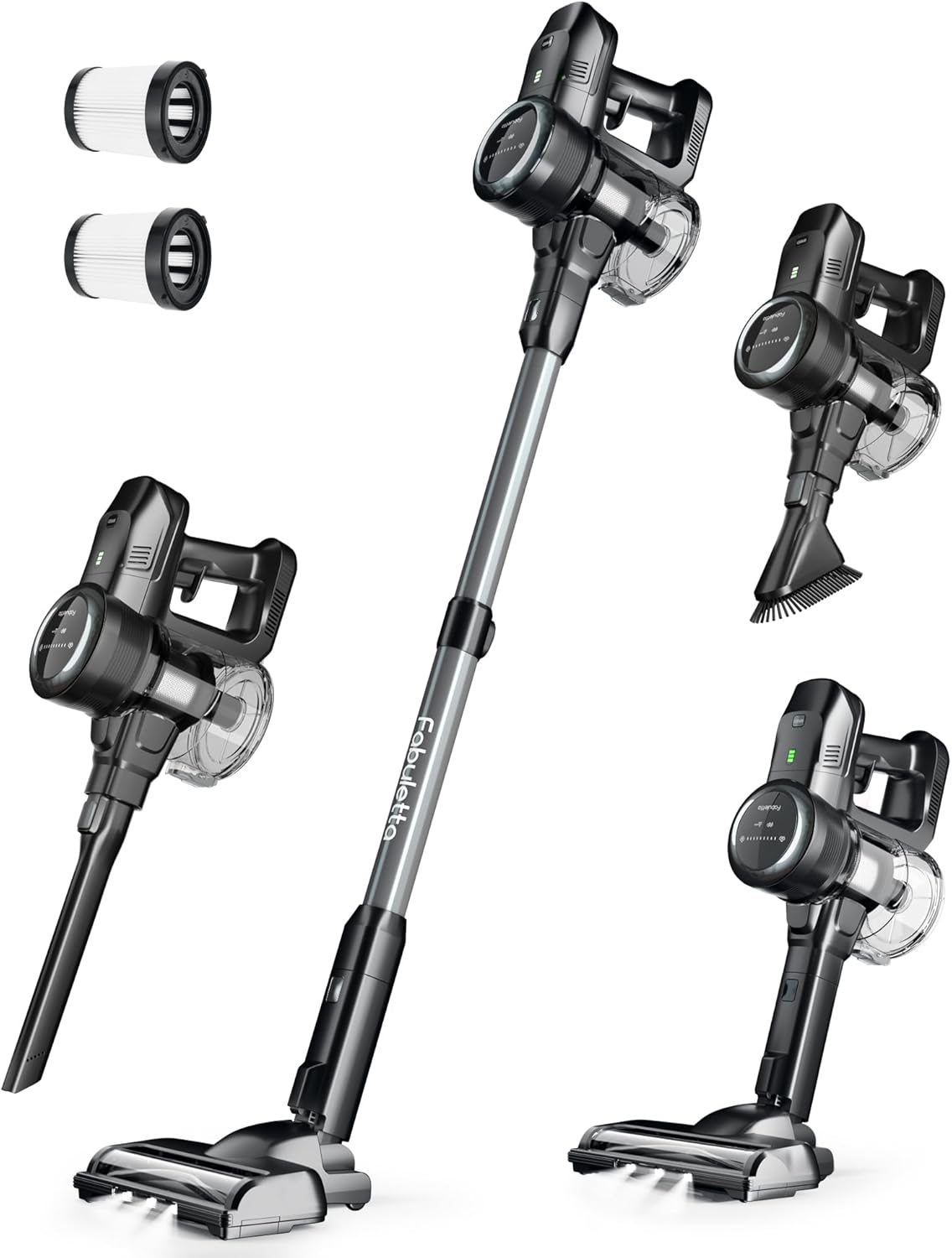 FABULETTA Cordless Vacuum Cleaner with Brushless Motor for Home