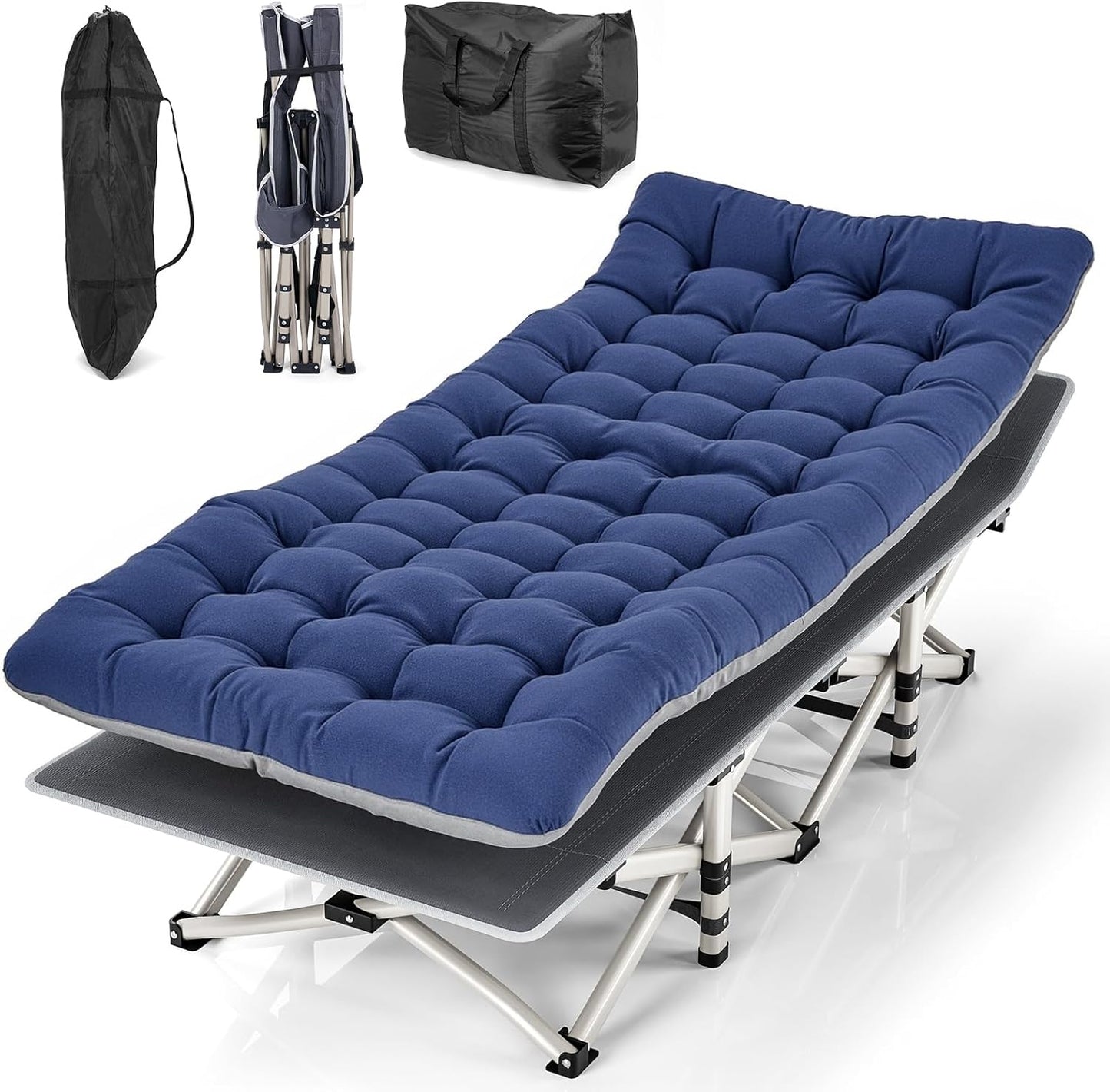 Portable Comfort: Heavy-Duty Adult Camping Cot