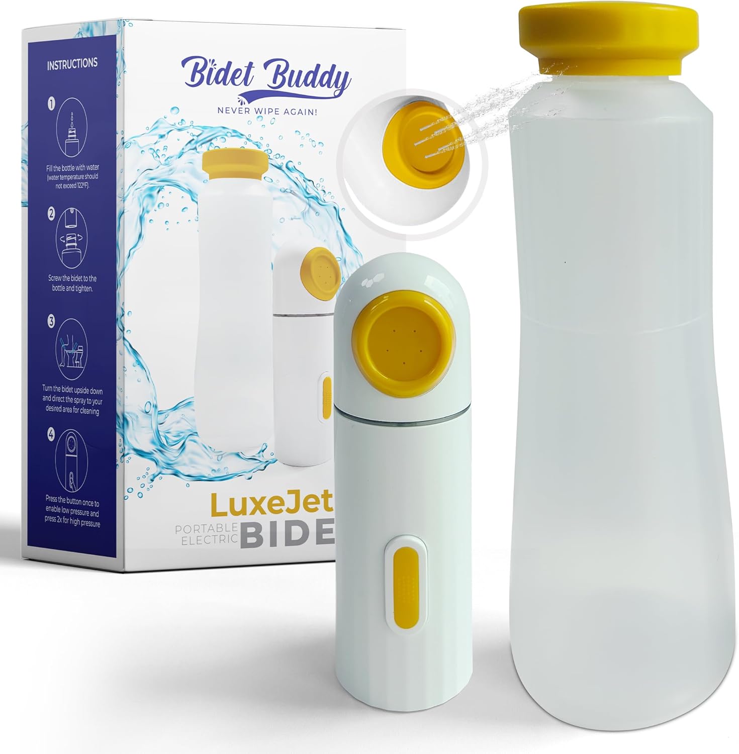 LuxeJet Portable Bidet for Travel - Gentle Cleansing Solution