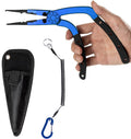 Night Cat Fishing Pliers with Sheath and Lanyard - Long Nose Rustproof