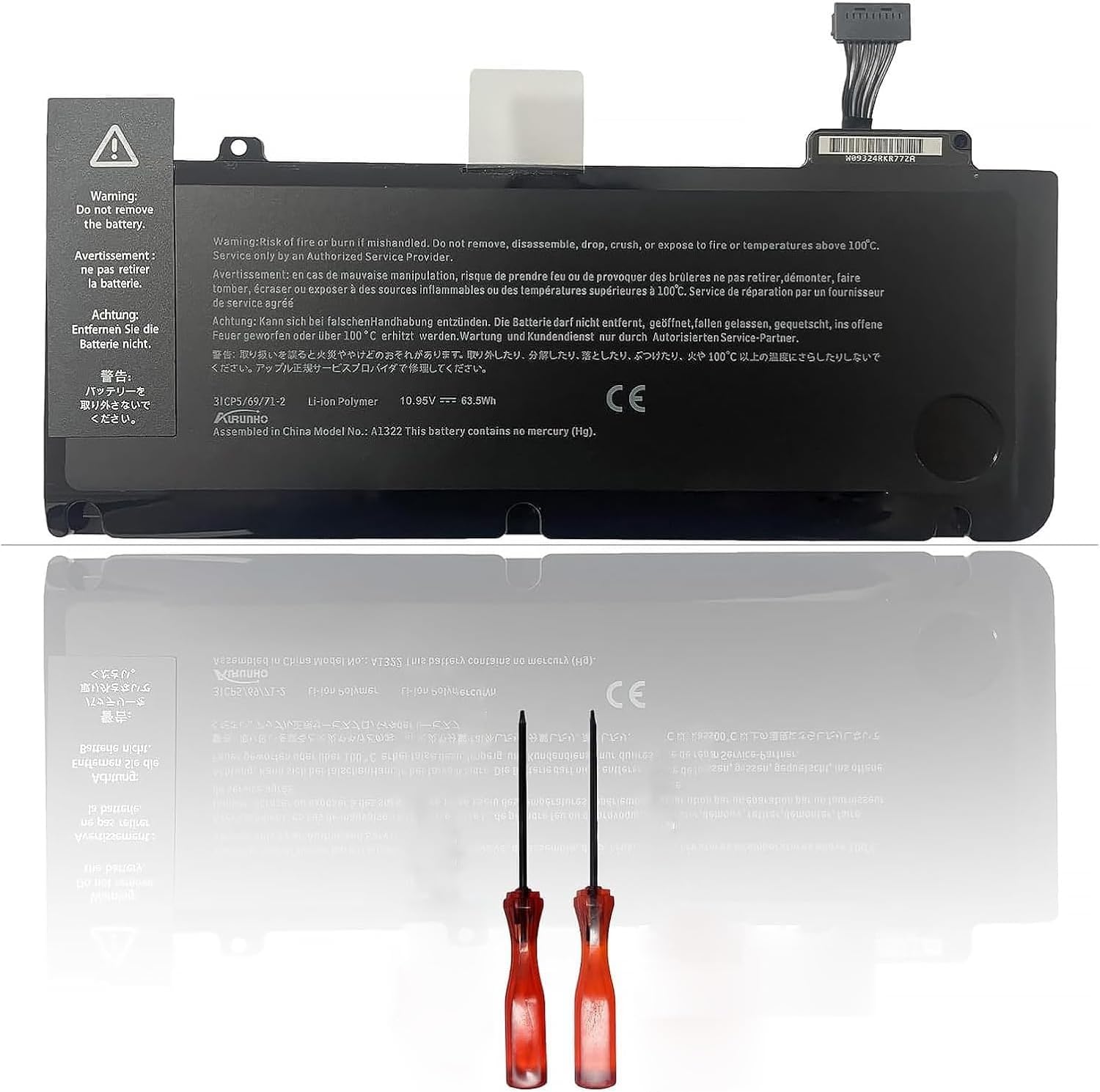 A1322 A1278 Laptop Battery Replacement for MacBook Pro 13 in