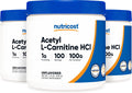 Acetyl L-Carnitine 1000mg Per Serving - 3 Pack Nutricost