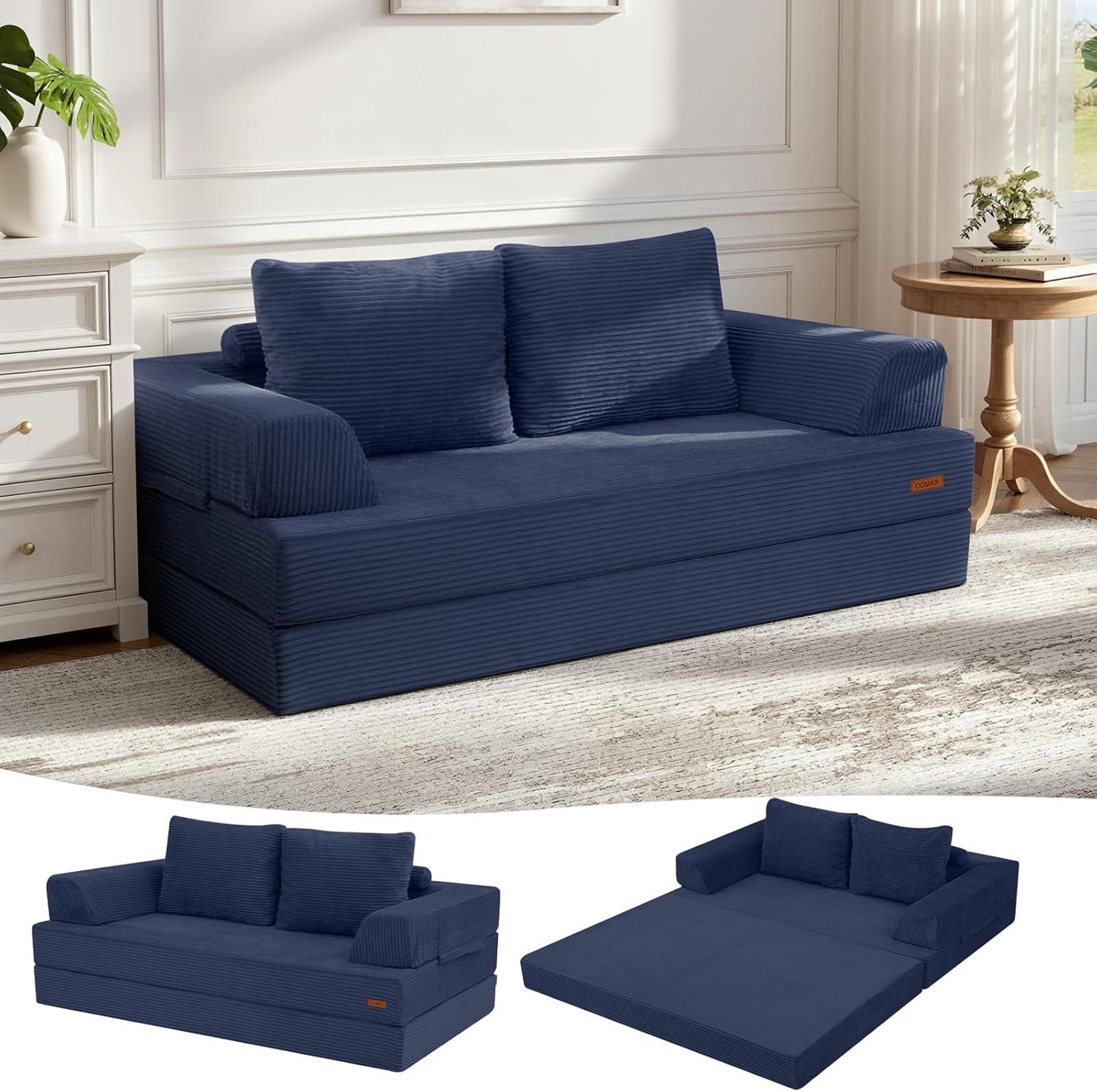 COMAX Convertible Sofa Bed - Stylish and Comfortable Lounger