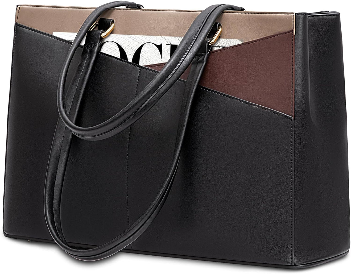 LOVEVOOK Laptop Bag for Women - Stylish 15.6 inch Tote