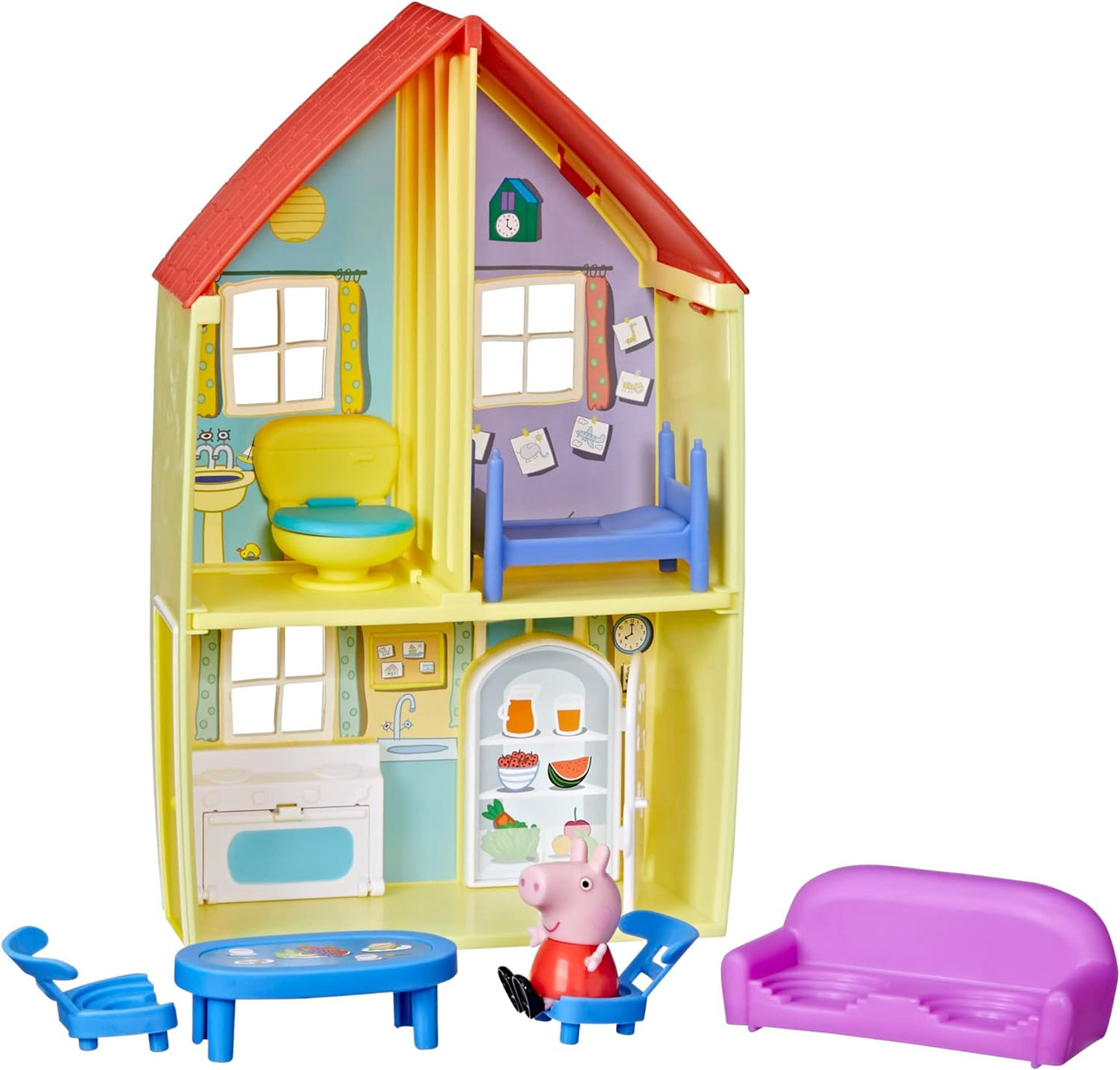 Peppa Pig Family House Playset with Figure & Accessories - Preschool Fun!