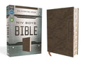 NIV Boys' Bible Leathersoft Brown Camo with Thumb Indexed Tabs