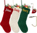 Personalized Christmas Stockings with Names 18in - Large Knit Family