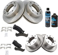 TRQ Front & Rear Brake Pad & Rotor Kit Semi-Metallic - Complete OE