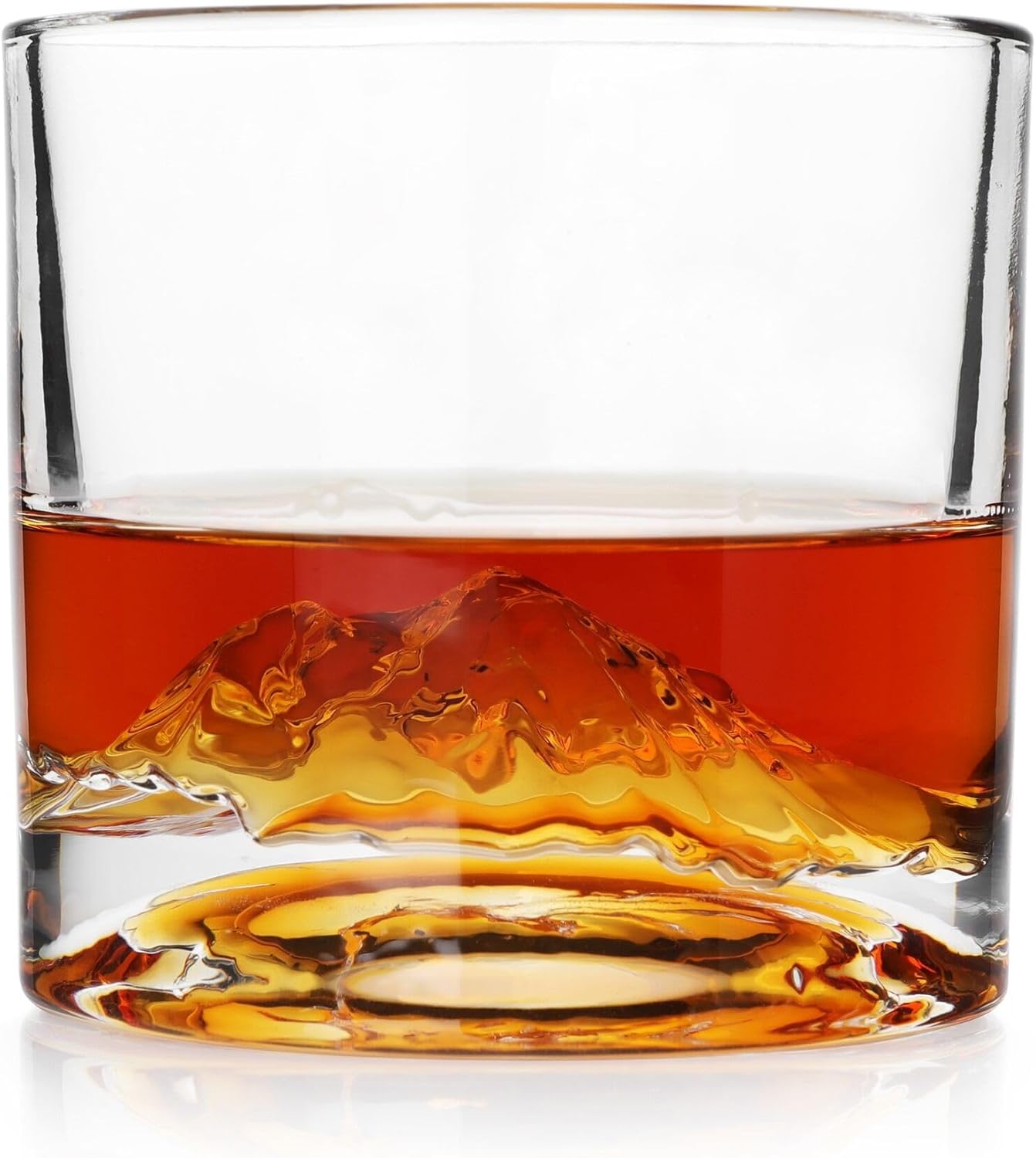 Mount Rainier Heavy Crystal Whiskey Glasses Gift Set for Men