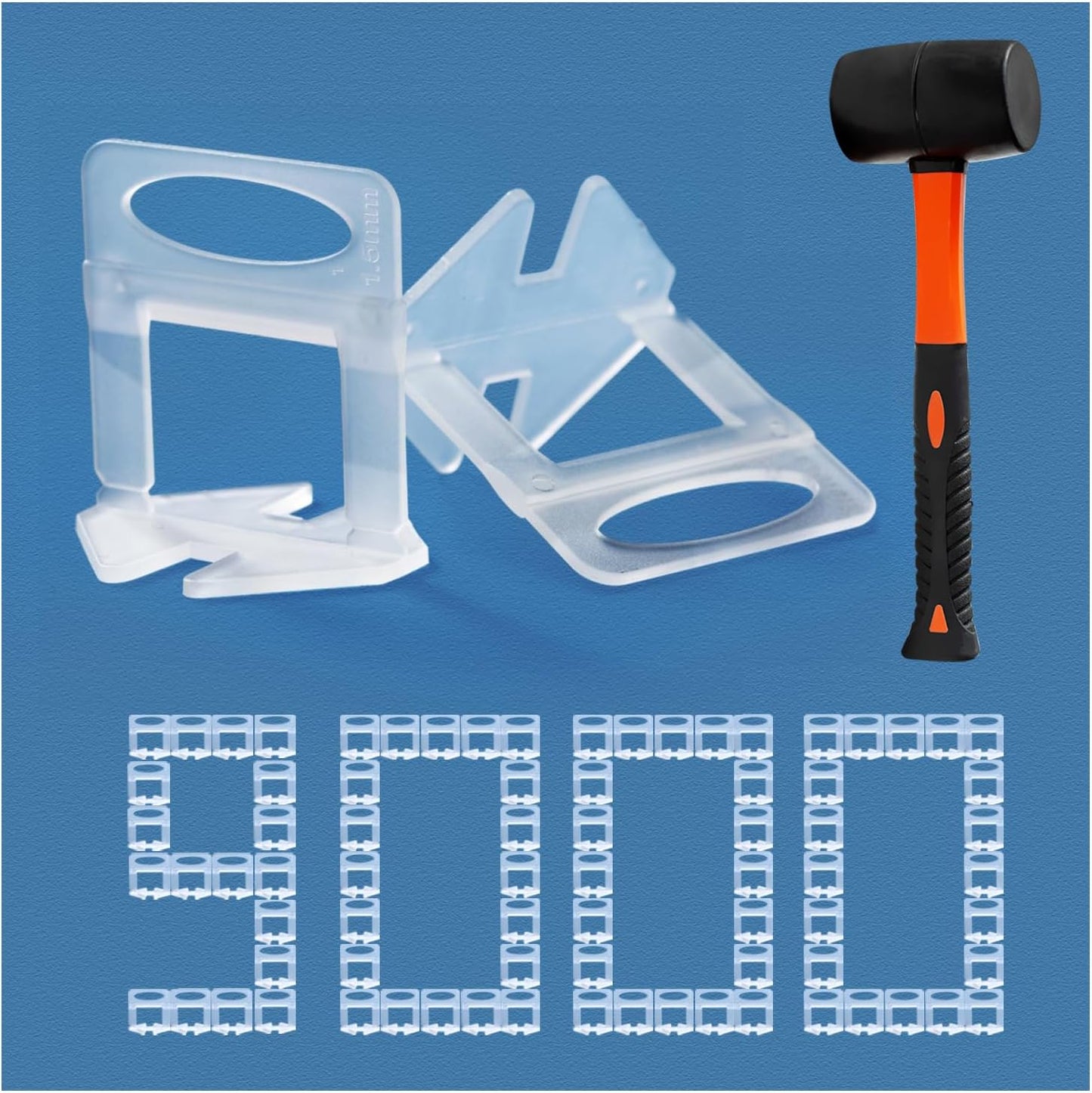 Tile Leveling System 1/16in Spacers for Perfect Tile Installation