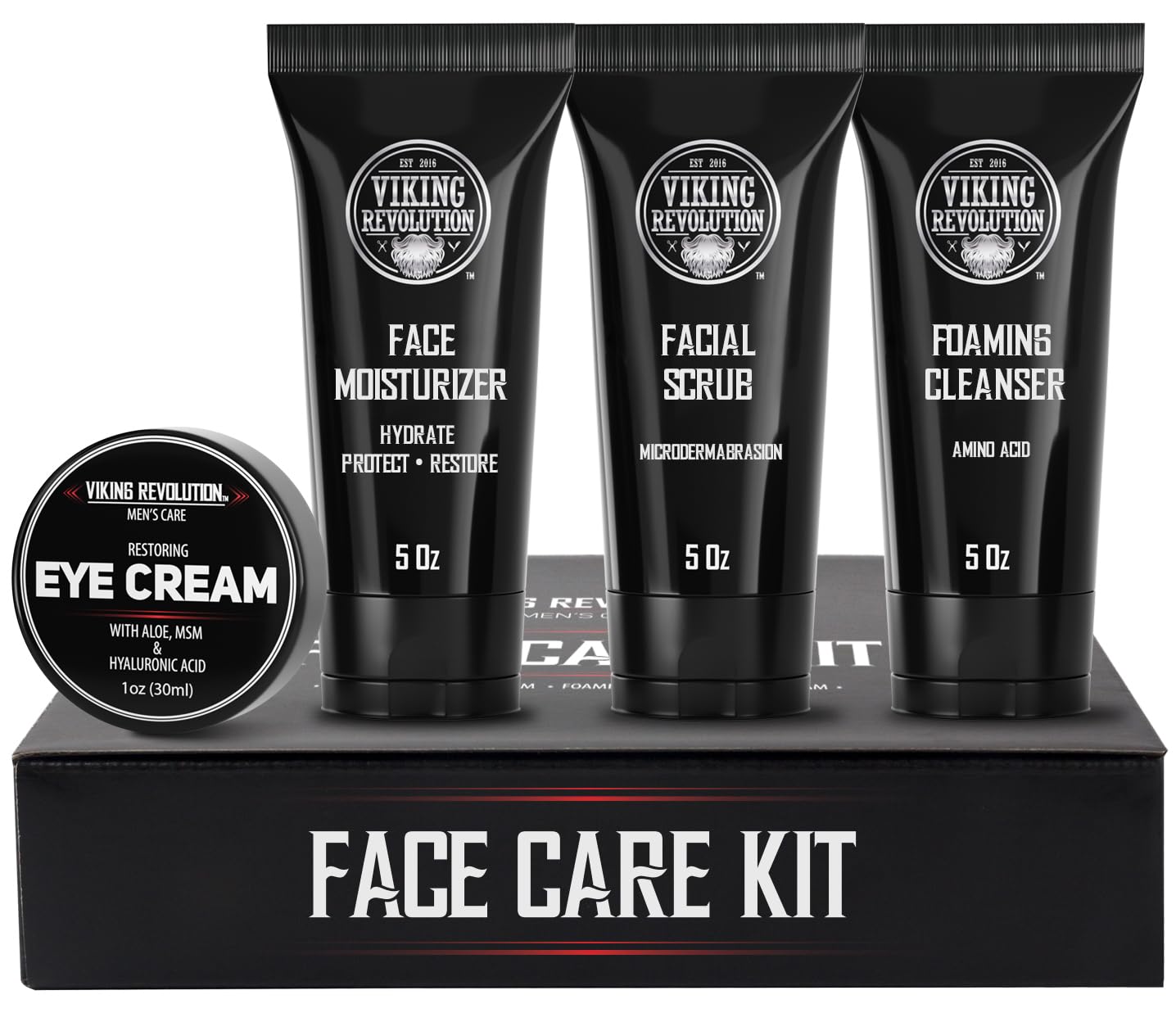 Viking Revolution Men's Facial Skin Care Kit for Great Skin