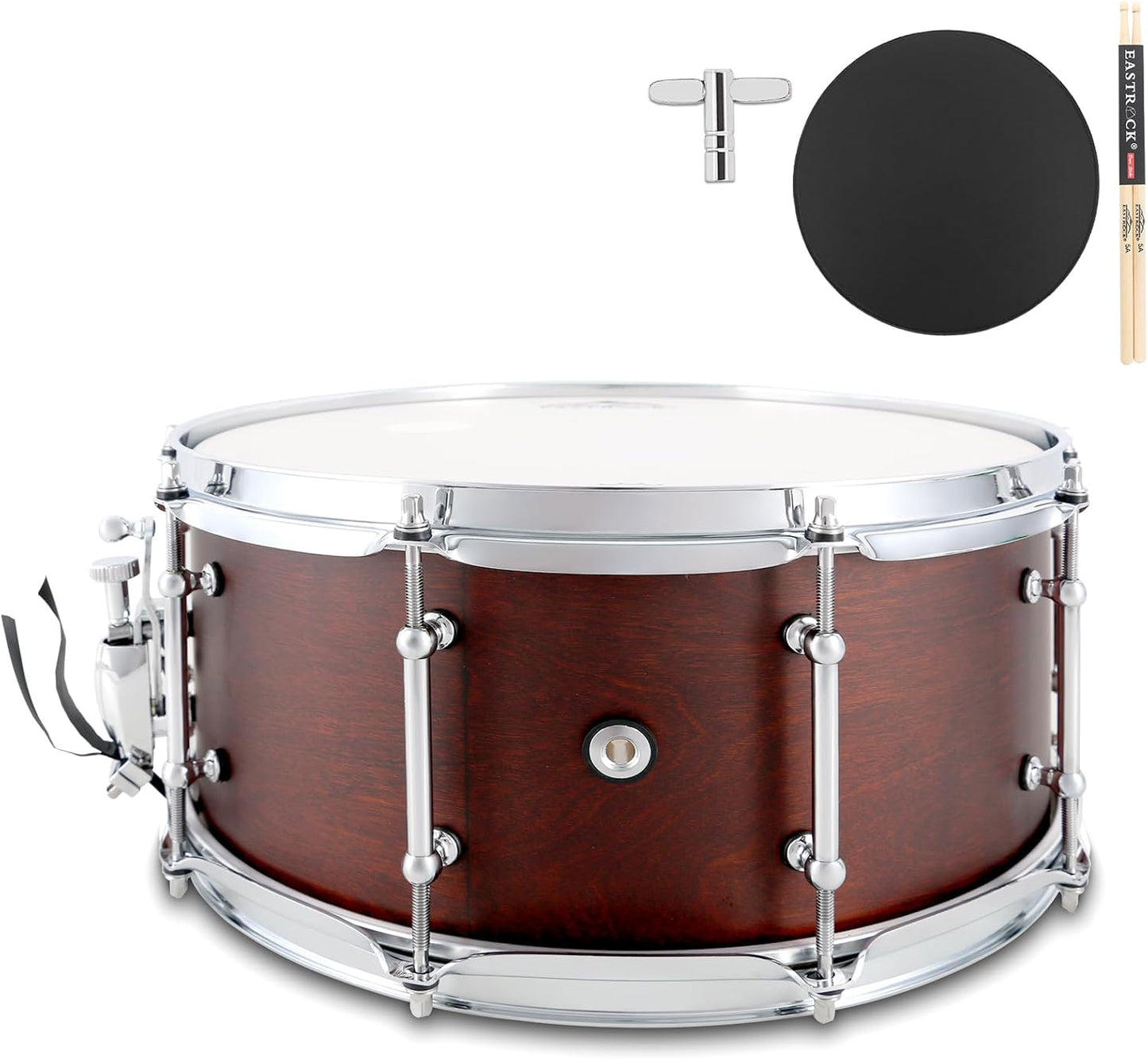 EASTROCK 14 X 6.5 Inches Snare Drum for Professional Drummers