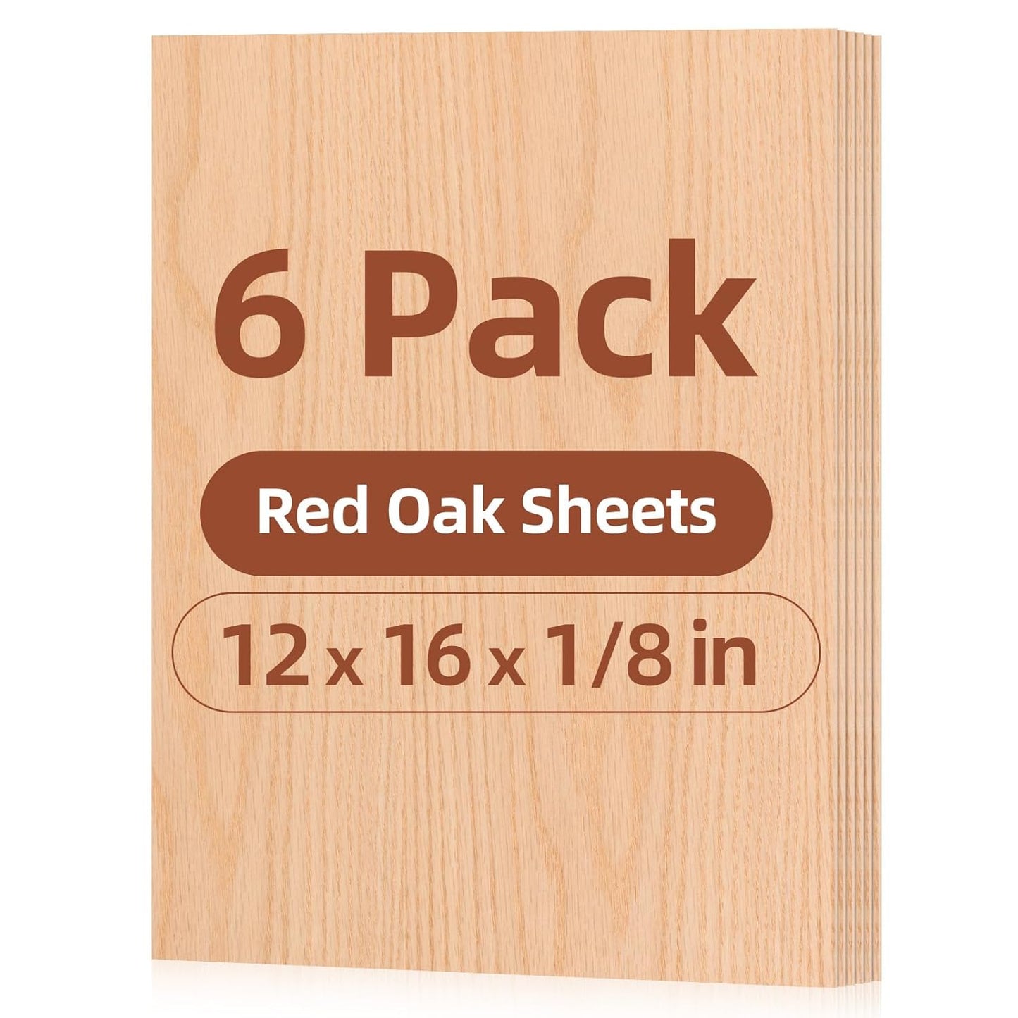 Rowood 6 Pack Oak Plywood Sheets for Laser Cutting Projects