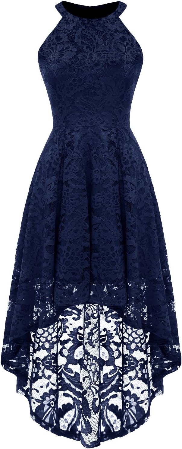 Elegant Halter Lace Wedding Guest Dress for Any Occasion