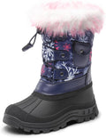 Kids Mid Calf Snow Boots - Water-Resistant Warm Insulated (Kids)