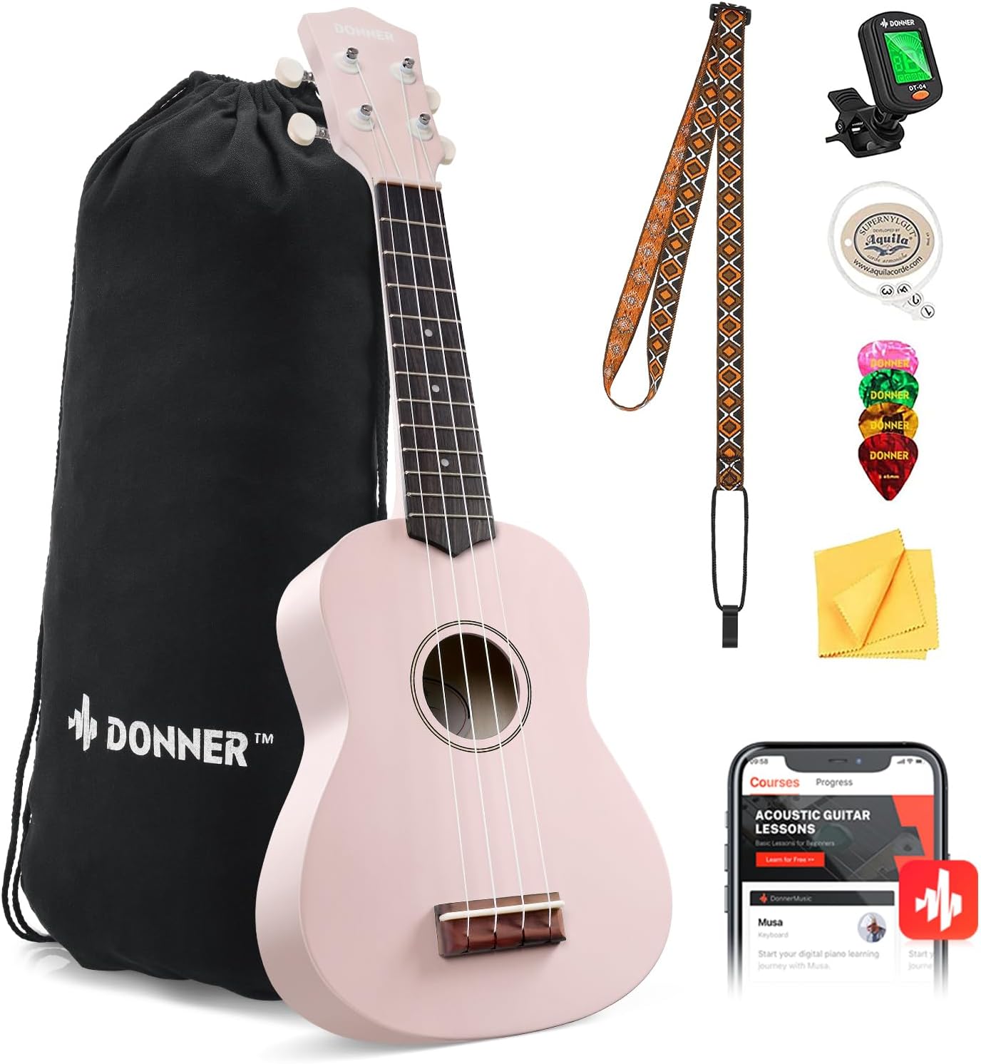 Ultimate Beginner Ukulele Kit - Learn with Free Lessons!