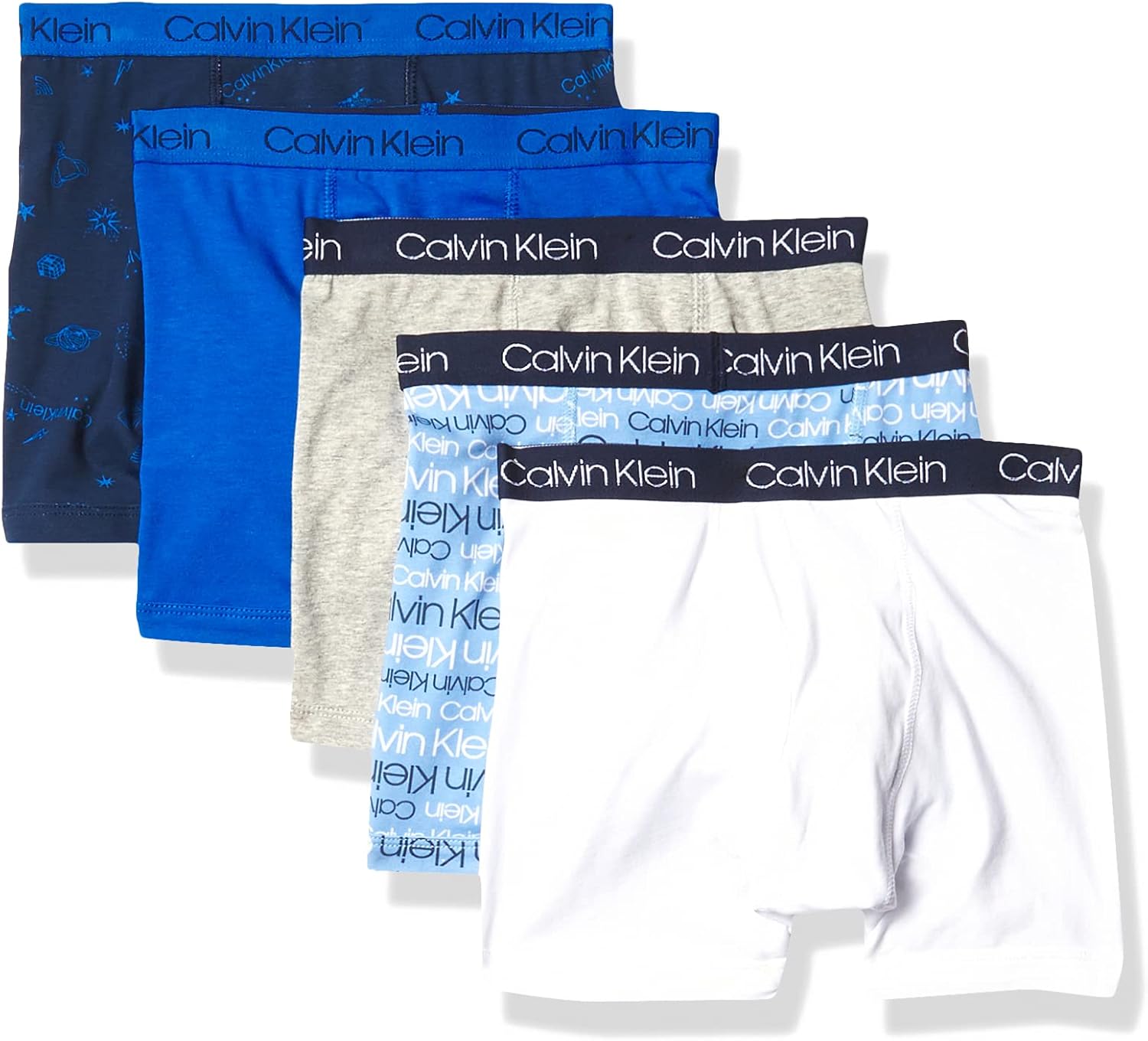Calvin Klein Boys' Modern Cotton Boxer Briefs for Active Kids
