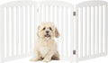 Wooden Freestanding Foldable Pet Gate 24in 3 Panels - Versatile