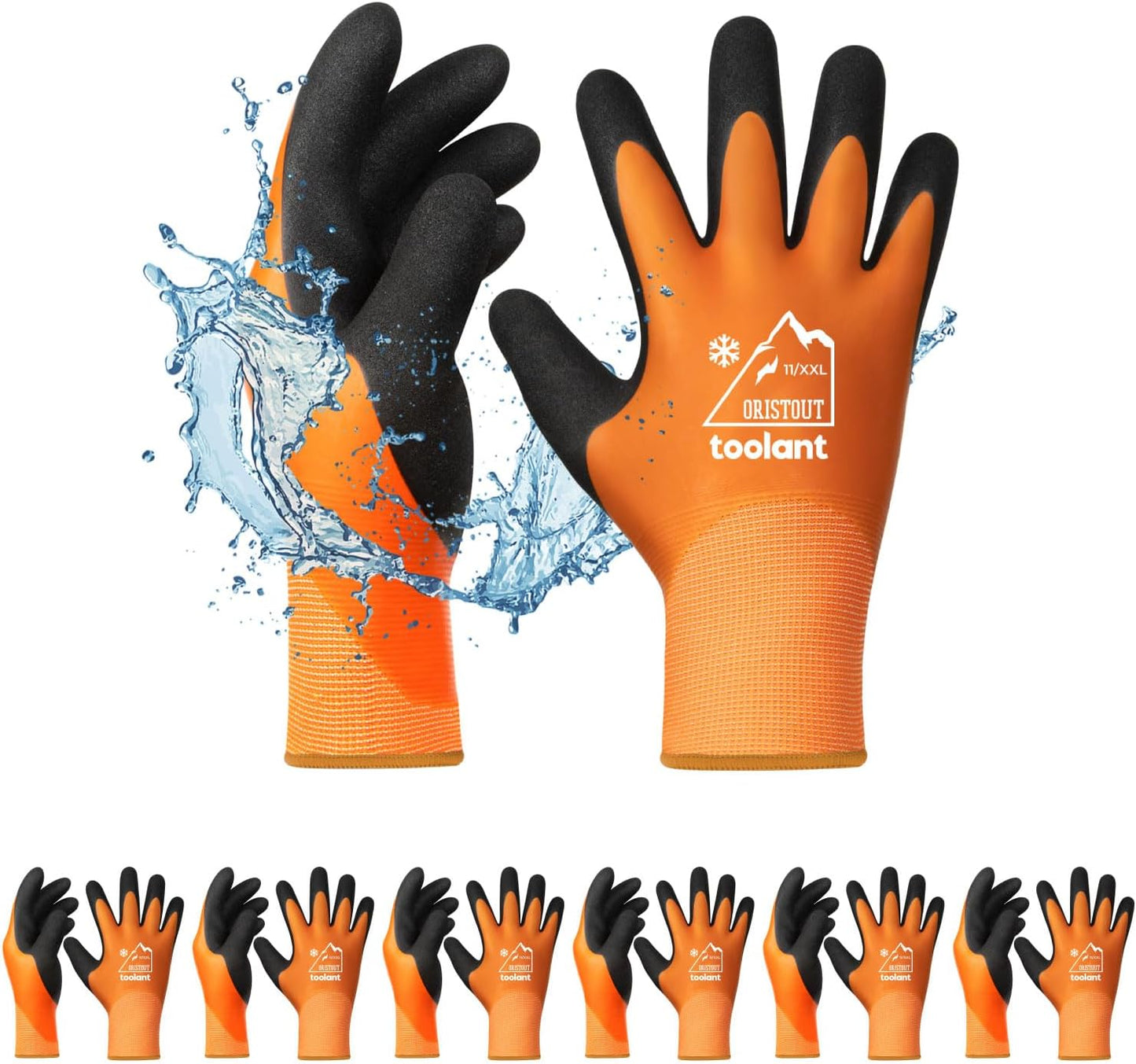 Waterproof Winter Work Gloves for Men and Women - Thermal Insulated