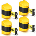 Magnetic Retractable Wall Mount Barrier 16.4 ft - High Visibility