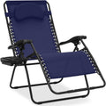 Oversized Zero Gravity Chair Navy - Extra-Wide 24in Seat Recliner