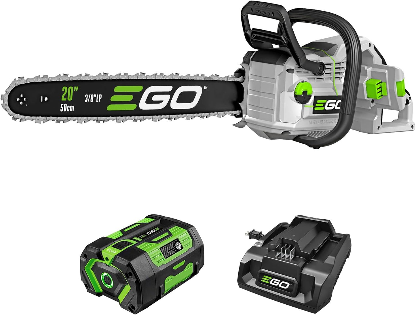 EGO POWER+ 20 Battery Powered Chainsaw for Efficient Cutting