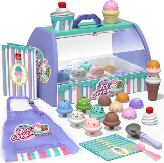 Interactive Ice Cream Shop Playset for 3-5 Year Olds
