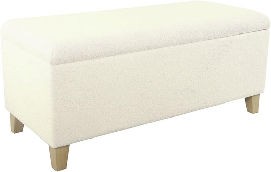 HomePop Storage Bench with Stylish Design and Hidden Storage