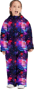 Kids One Piece Ski Suit Jumpsuit - Warm Waterproof Snow Snowsuit
