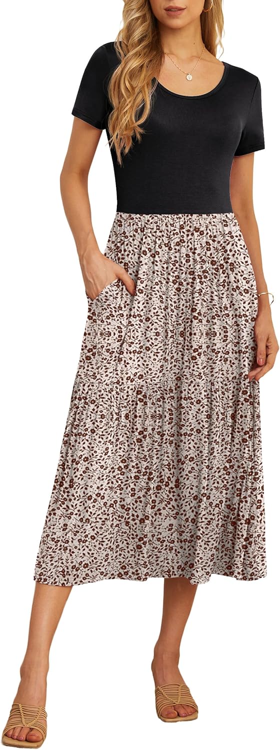 GRECERELLE Women's Summer Casual Maxi Dress with Pockets