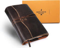 Leather Book or Bible Cover XL - Vintage Top Grain Buffalo Leather