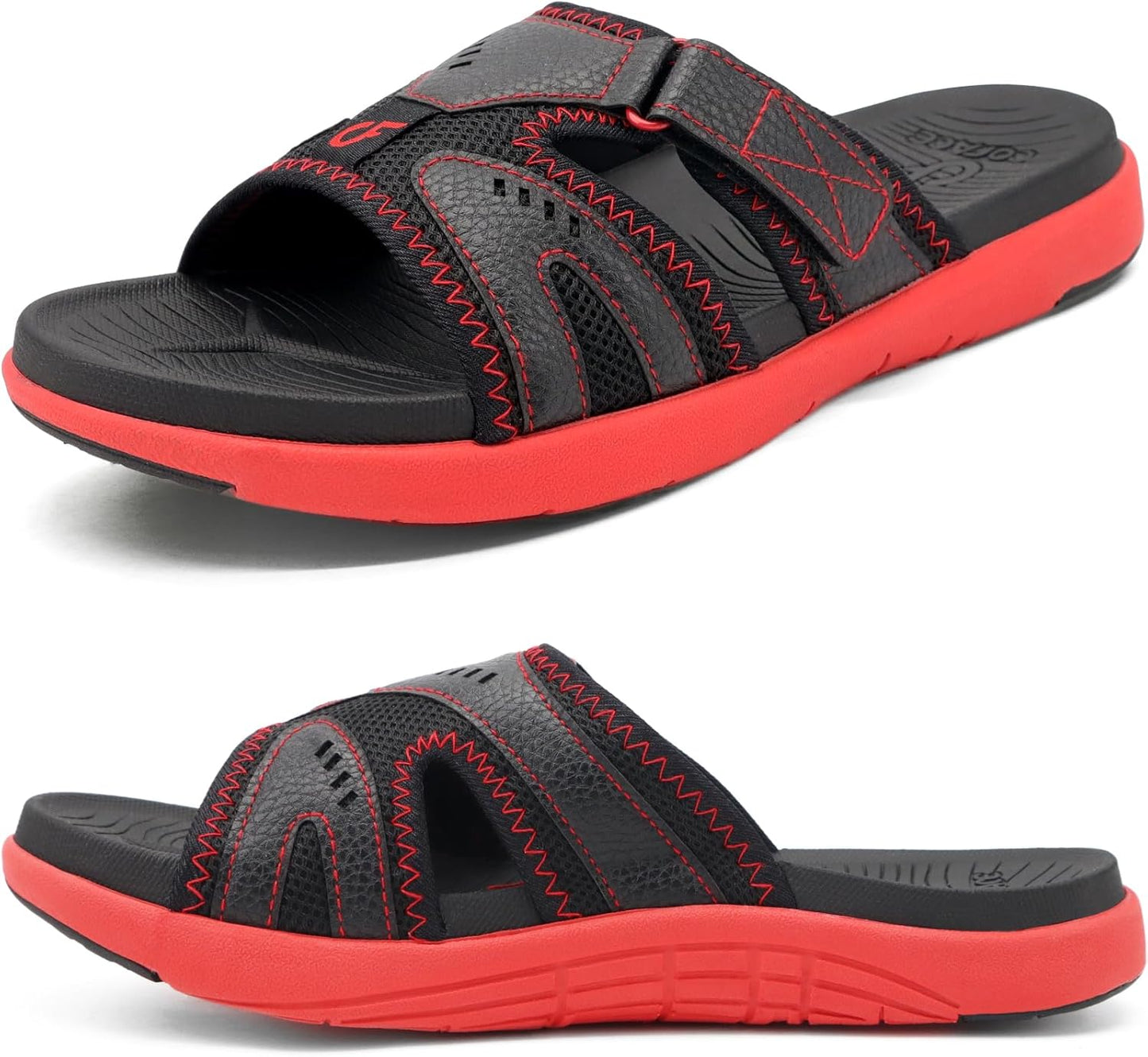 COFACE Mens Sport Recovery Sandals for Plantar Fasciitis Relief