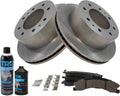 TRQ Rear Brake Pad & Rotor Kit for 2011-2019 Chevrolet & GMC