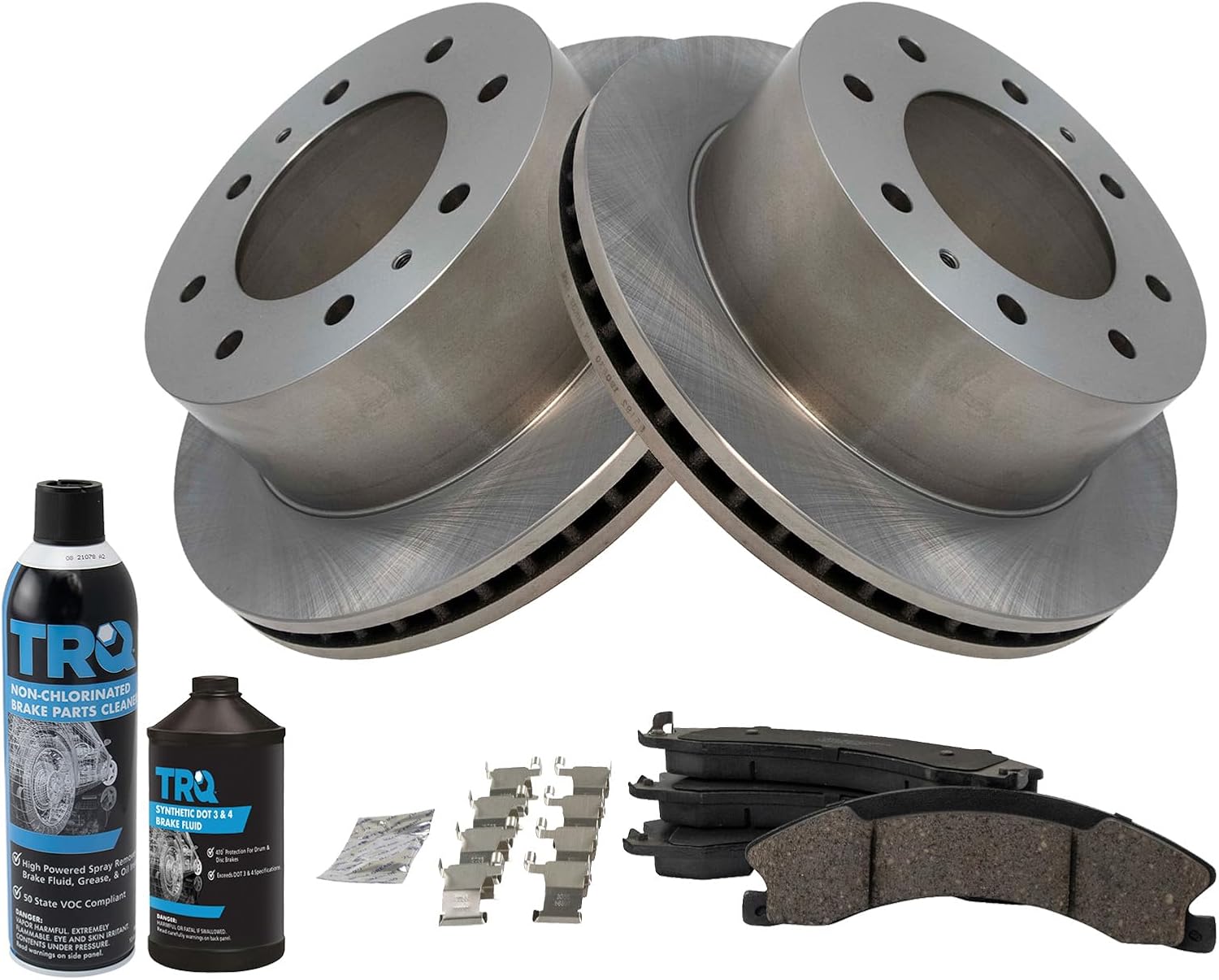 TRQ Rear Brake Pad & Rotor Kit for 2011-2019 Chevrolet & GMC