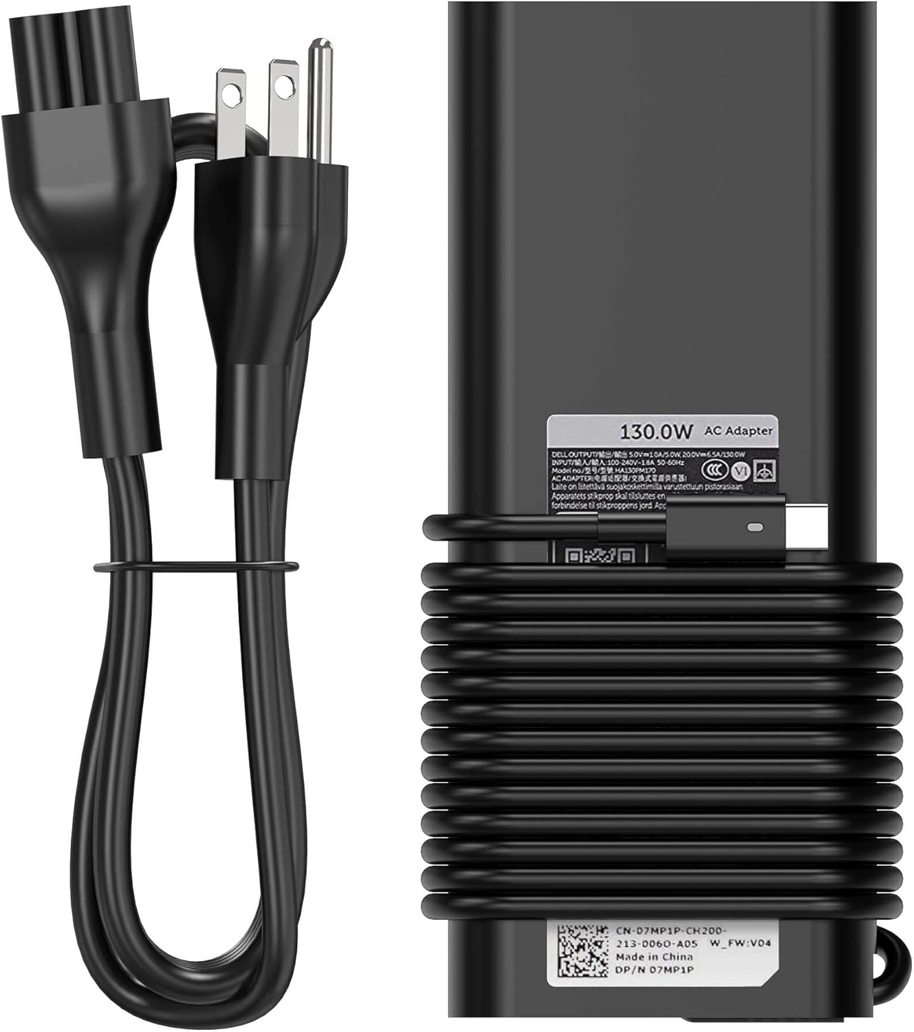 BULL-TECH Dell 130W USB C Charger: Slim & Powerful!