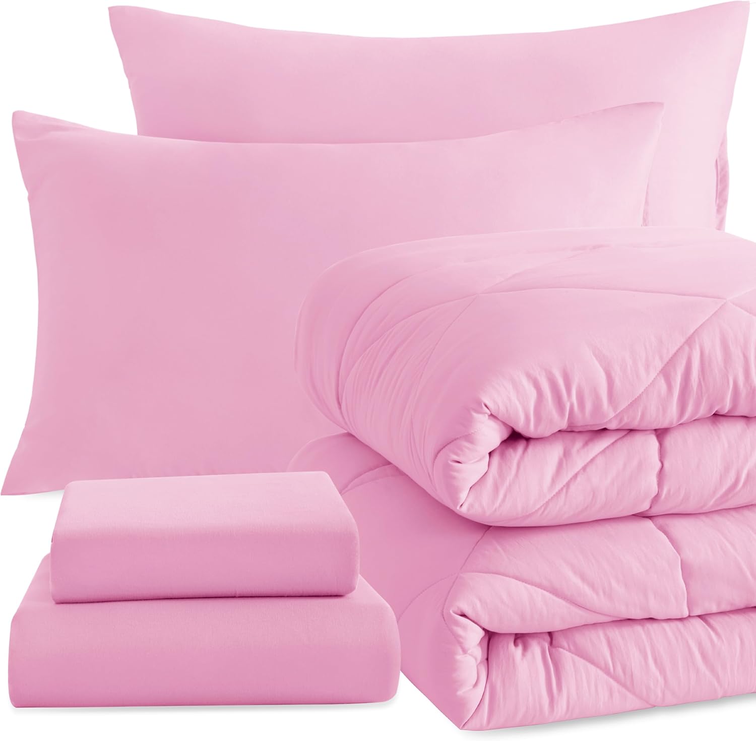 NTBAY Twin Comforter Set with Sheets for Cozy All-Season Comfort
