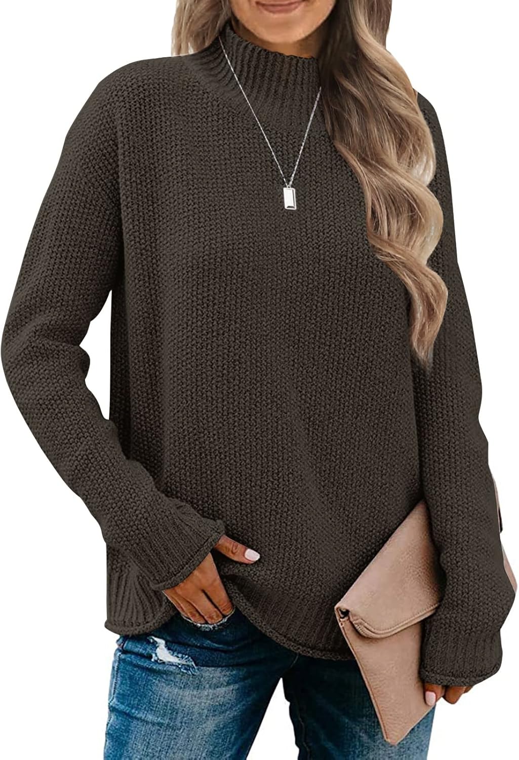 MEROKEETY Women's Turtleneck Sweater for Cozy Fall Style