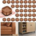 Adjustable Bed Risers 32 Pack for Heavy Duty Furniture Lifts