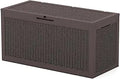 100 Gallon Outdoor Resin Deck Box - Large Waterproof Storage Box