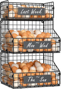 keomaisyto Egg Holder Countertop with Nameplate for Fresh Eggs