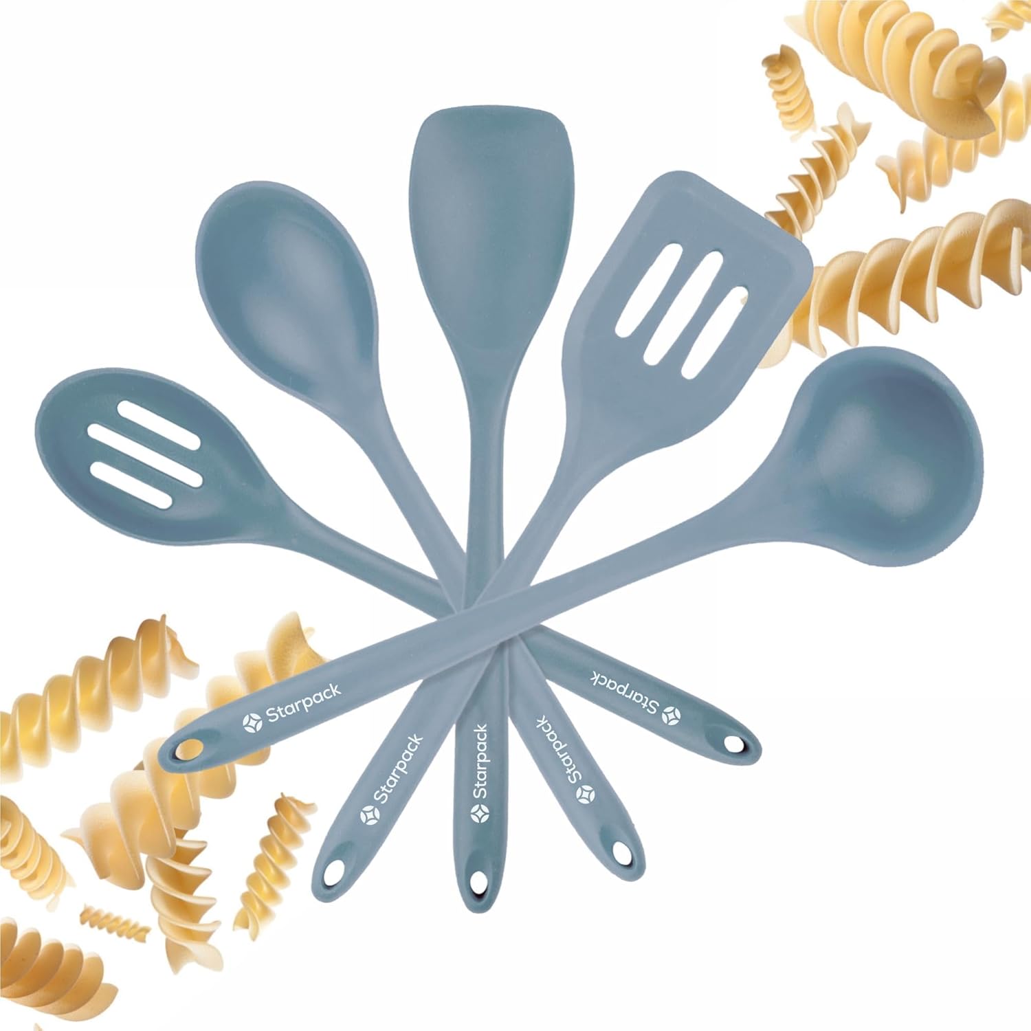 Silicone Cooking Utensils Set for Nonstick Cookware - 5 Pcs